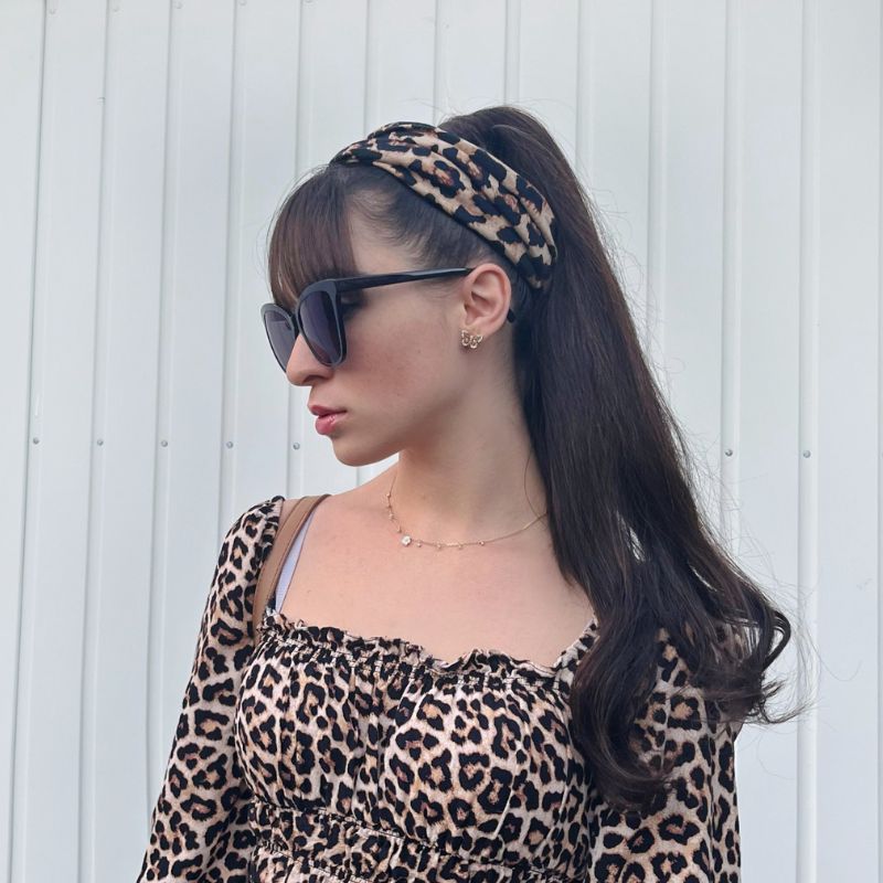 Stunning Pony tail extensions in darkbrown color for your new hair look