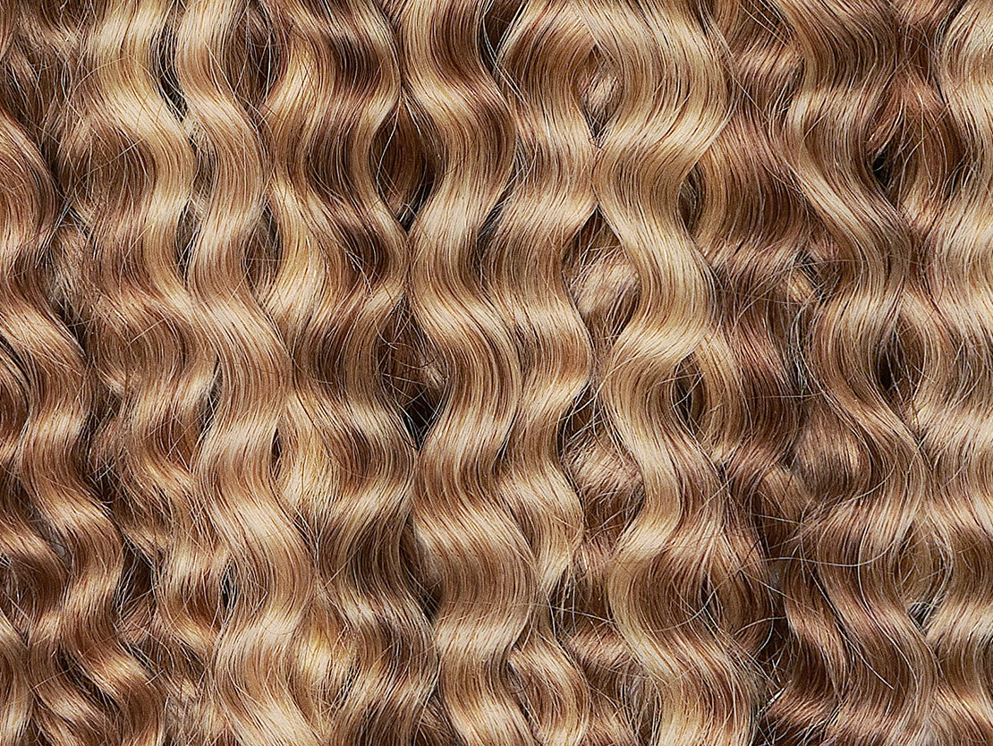 Clip in Extensions - luxury Qualität - 130 Gramm 5-teilig - 55cm - CURLY m18/24 variant detail image - b6d078994cede59b613411d5cd1d7e81e5dba4ffa67905874387075b85d354ae